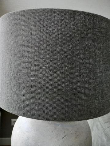 Donkergrijze stoffen lampenkap te koop 40 x 22 cm beschikbaar voor biedingen