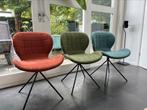 Zuiver stoelen, 2 rood, 2 groen, 2 blauw, Huis en Inrichting, Stoelen, Gebruikt, Ophalen of Verzenden, Rood, blauw, groen, Stof