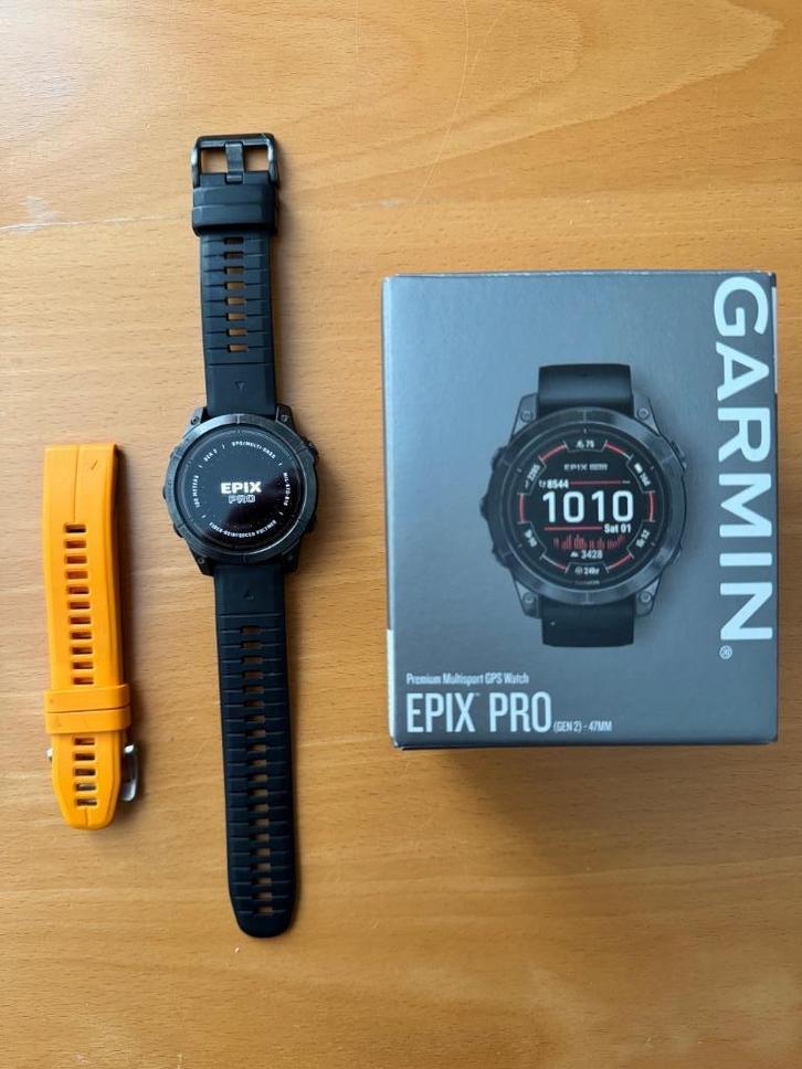 Garmin Epix Pro Gen 2 – GPS sporthorloge met AMOLED scherm, Sieraden, Tassen en Uiterlijk, Smartwatches, Zo goed als nieuw, Android