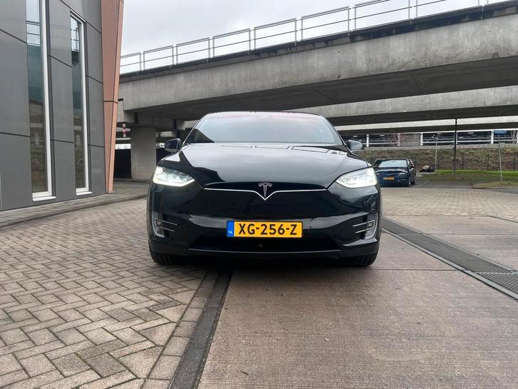 Tesla Model X 2018 Zwart 75D, Auto's, Tesla, Particulier, Model X, Elektrisch, SUV of Terreinwagen, Automaat, Origineel Nederlands