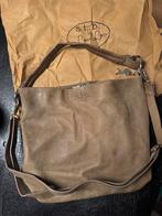 By Lou Lou Donkergroene Leren Tas, Ophalen of Verzenden, Zo goed als nieuw, Groen, Handtas