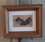 Prachtige antieke litho van antieke schoentjes, in lijst, Ophalen of Verzenden