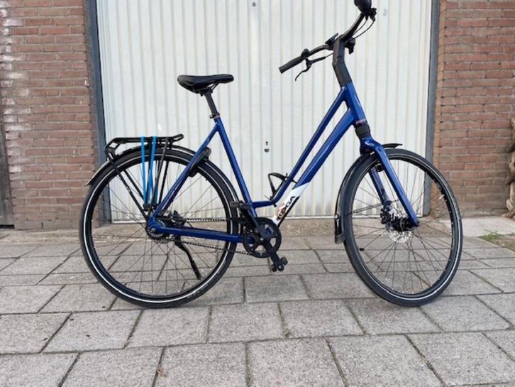 Koga F3 2.0 blauw damesfiets, Fietsen en Brommers, Fietsen | Dames | Damesfietsen, Zo goed als nieuw, Versnellingen, 56 cm of meer