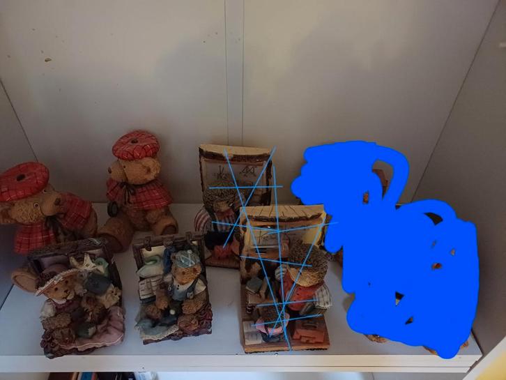 2 paar boekensteunen beren stevig., Verzamelen, Beren en Cherished Teddies, Zo goed als nieuw, Beeldje, Overige merken, Ophalen of Verzenden