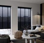 Houten jaloezie, Ophalen, Zo goed als nieuw, Zwart, 100 tot 150 cm