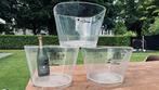 Grote doorzichtige wijn / champagne koeler 3 stuks, Ophalen of Verzenden, Zo goed als nieuw, Frankrijk, Champagne