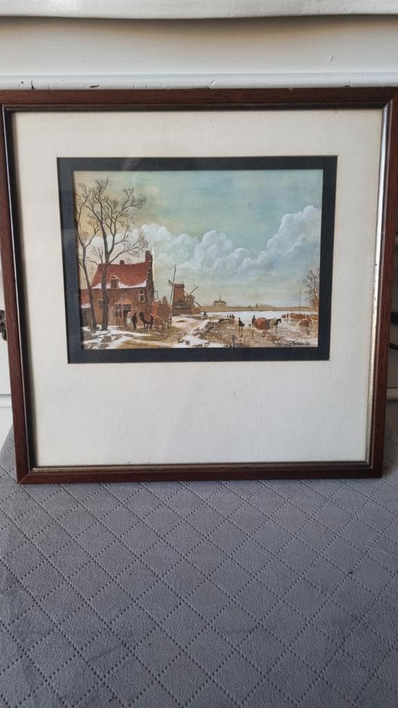 Prachtige Ets van :Andreas Schelfhout: Romantisch Landschap, Antiek en Kunst, Kunst | Etsen en Gravures, Ophalen of Verzenden