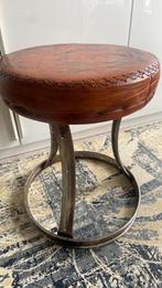 Industriële style krukje, bijzettafeltje , was 99€, Huis en Inrichting, Ophalen, Gebruikt, Overige materialen