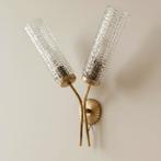 Vintage messing wandlamp, Ophalen of Verzenden