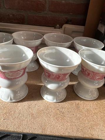 Set van 6 vintage Heinrich Bavaria porseleinen dessertkommen beschikbaar voor biedingen