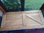 Prachtige douglas houten deur incl ophanging, rails, klinken, Ophalen, 80 tot 100 cm, Binnendeur, Zo goed als nieuw
