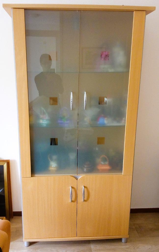 Prachtige vitrinekast (Wegens emigratie) - Sprundel, Huis en Inrichting, Kasten | Vitrinekasten, Zo goed als nieuw, 150 tot 200 cm