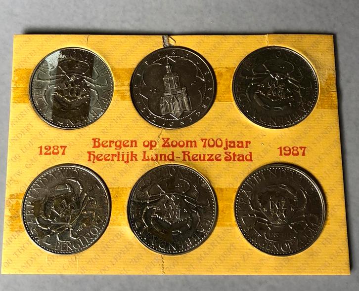 Complete set krabbendaalders 6 stuks, Postzegels en Munten, Munten en Bankbiljetten | Verzamelingen, Munten, Nederland, Ophalen