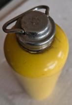 Vintage Gele Kruik met Metalen Dop, Antiek en Kunst, Ophalen of Verzenden