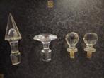 4 Parfum fles stoppen. Verschillende maten en vormen., Antiek en Kunst, Ophalen of Verzenden