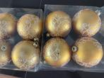 Goudkleurige kerstballen met motief, Diversen, Ophalen, Zo goed als nieuw