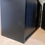Roldeurkast met deuk, 120x45x74cm, 1 legbord Zwart, Kasten, Gebruikt, -, -, Met slot
