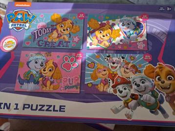 Paw Patrol Puzzel Set - 4 in 1 beschikbaar voor biedingen