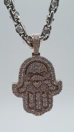 Witgouden ketting 18kt met Briljant, Www.bredajuwelier.nl, Ophalen of Verzenden, Zo goed als nieuw, Www.bredajuwelier.nl