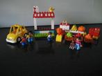 duplo grote marktkraam met auto's en poppetjes, Kinderen en Baby's, Speelgoed | Duplo en Lego, Ophalen of Verzenden, Zo goed als nieuw