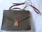 Louis Vuitton laptop tas, briefcase, aktentas, XL, Monogram, Verzenden, Zo goed als nieuw, Bruin, Handtas