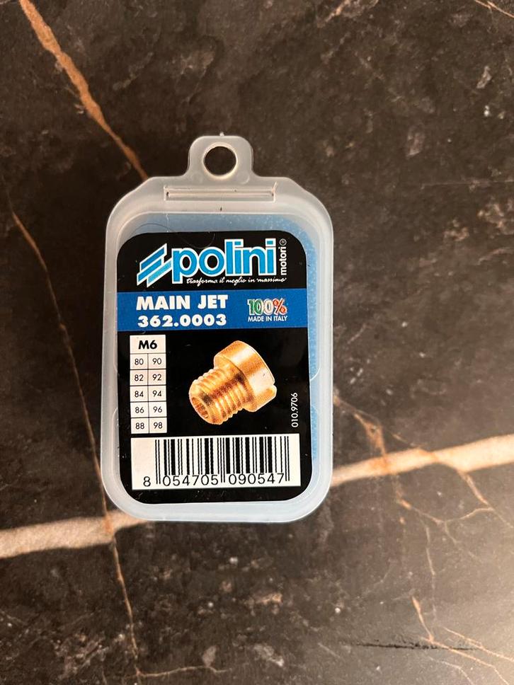 Polini Sproeierset Groot 6mm Nieuw, Fietsen en Brommers, Brommeronderdelen | Algemeen, Nieuw, Carburateur, Ophalen of Verzenden