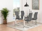 Eettafel Kante

 

Moderne glazen eettafel met chrome poot, Ophalen of Verzenden, Zo goed als nieuw, 75 m² of meer, Laminaat