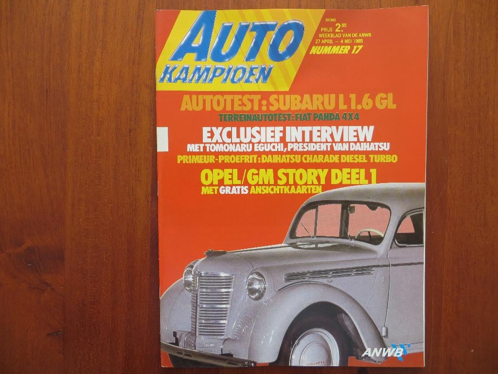 Autokampioen 17 1985 Subaru L 1.6 GL, Fiat Panda 4x4, Ophalen of Verzenden, Nieuw, Opel