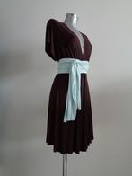 Frenzii bruine tuniek jurk, rayon met ceintuur, Small NIEUW, Verzenden, Nieuw, Bruin, Knielengte