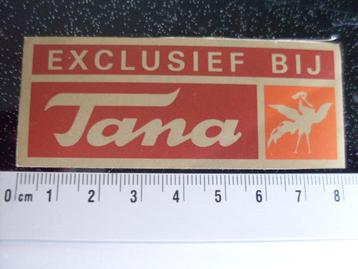 sticker exclusief bij Tana logo vintage beschikbaar voor biedingen