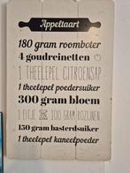 Houten Receptenbord - Appeltaart Recept, Ophalen of Verzenden, Gebruikt