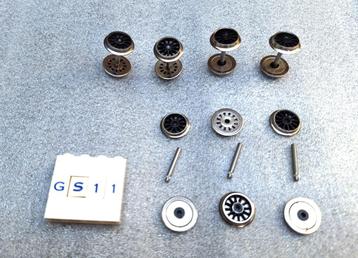 Trix/Hamo locomotiefwielen/-assen 14 mm éénzijdige isolatie beschikbaar voor biedingen
