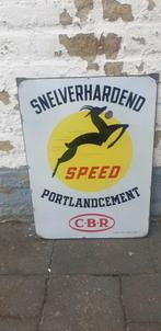 Emaille bord cement, Ophalen of Verzenden, Zo goed als nieuw, Reclamebord