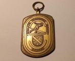 Medaille Schaatsen 15-9-1974 Bergen NH Gemeentewapen, Postzegels en Munten, Ophalen of Verzenden, Overige materialen
