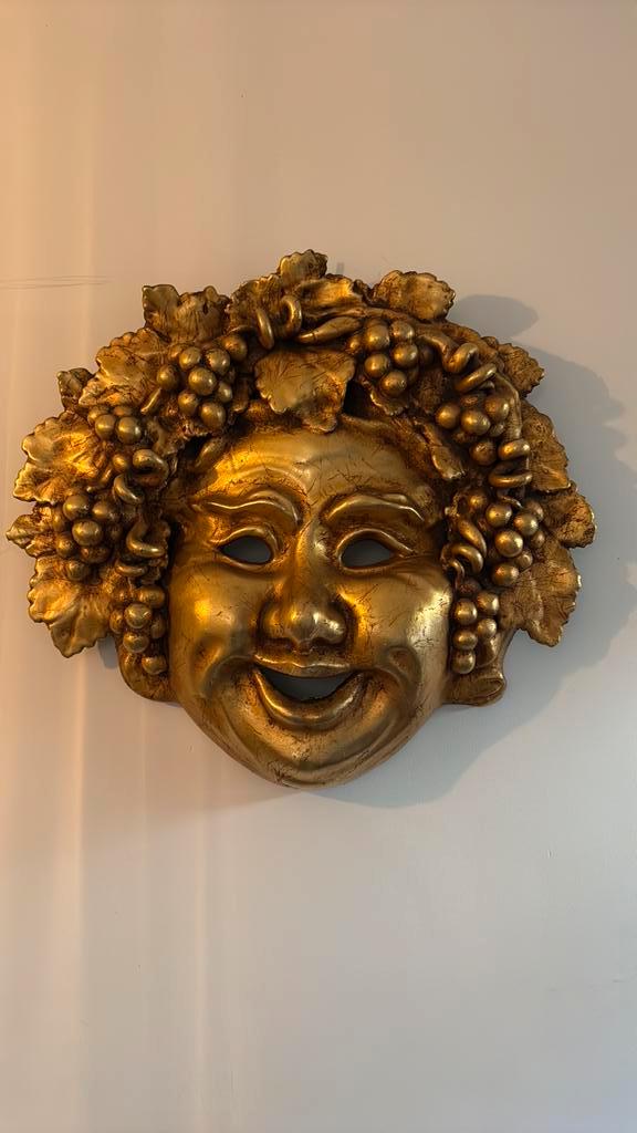Wijnkelder, Bacchus , wijn, heel zwaar kunstwerk, Antiek en Kunst, Kunst | Beelden en Houtsnijwerken, Ophalen