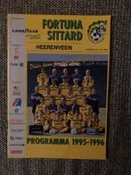 PROGRAMMABOEKJE FORTUNA SITTARD-HEERENVEEN 95-96, Ophalen of Verzenden, Zo goed als nieuw, Overige binnenlandse clubs, Overige typen
