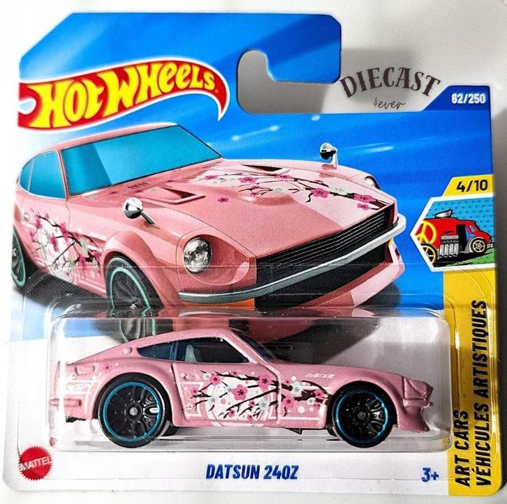 Hot Wheels Datsun 240Z, Roze, Hobby en Vrije tijd, Modelauto's | Overige schalen, Nieuw, Auto, Ophalen