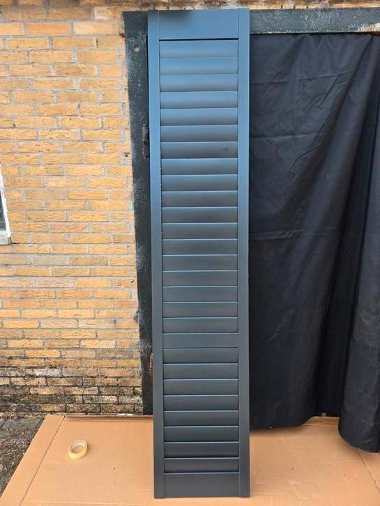 Houten Shutters, Huis en Inrichting, Stoffering | Gordijnen en Lamellen, Zo goed als nieuw, Minder dan 100 cm, Grijs, Ophalen
