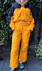 Geel Vintage Retro Skipak S, Kleding | Dames, Wintersportkleding, Ophalen of Verzenden, Quechua, Maat 36 (S), Gedragen