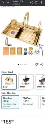 Nieuwe gouden spoelbak 68x45cm - Nooit gebruikt!, Huis en Inrichting, Keuken | Complete keukens, Ophalen, Geel, Overige typen