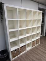 Grote witte vakkenkast, Ophalen, Met plank(en), Kunststof, 150 tot 200 cm