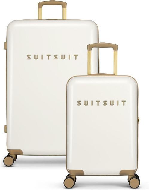 ✅ SUITSUIT Fusion White Swan Duo Set (55/76 cm) - NIEUW, Sieraden, Tassen en Uiterlijk, Koffers, Nieuw, Hard kunststof, 70 cm of meer