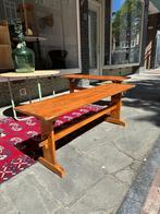 Vintage houten schoolbankjes, brocante banken, Ophalen