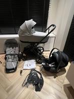 Cybex Priam kinderwagen +autostoel grey mirage, Gebruikt, Combiwagen, Met reiswieg, Ophalen