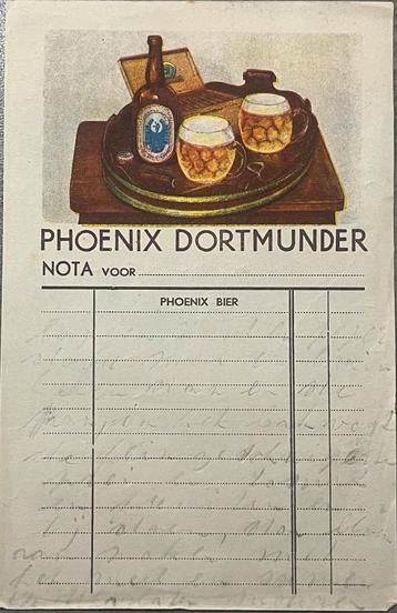 nota Phoenix Dortmunder bier Amersfoort beschikbaar voor biedingen