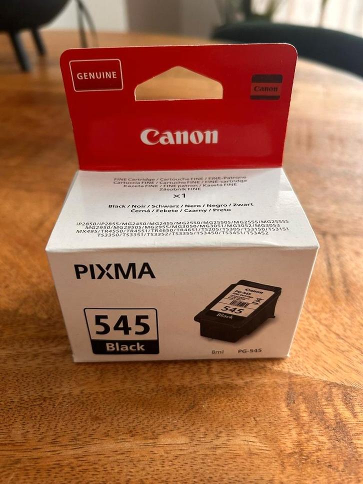 Canon PIXMA 545 Black inktcartridge, origineel, nieuw!, Computers en Software, Printerbenodigdheden, Nieuw, Cartridge, Ophalen of Verzenden