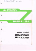 Komatsu-Zenoah bosmaaier-motor boekjes, Ophalen of Verzenden, Zo goed als nieuw, Folder