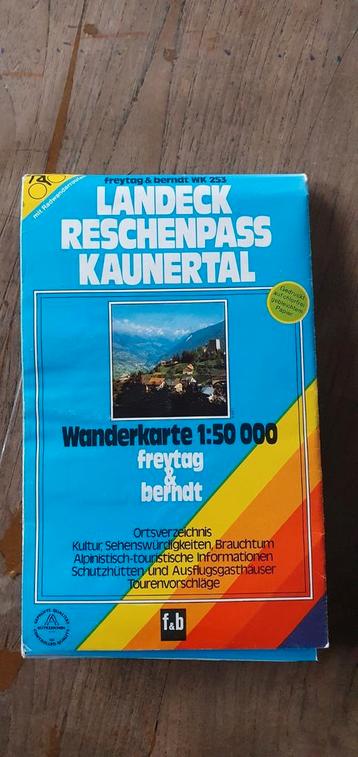Wandelkaart Landeck Reschenpass Kaunertal beschikbaar voor biedingen
