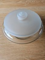 Vintage glazen koekschaal, Antiek en Kunst, Ophalen of Verzenden