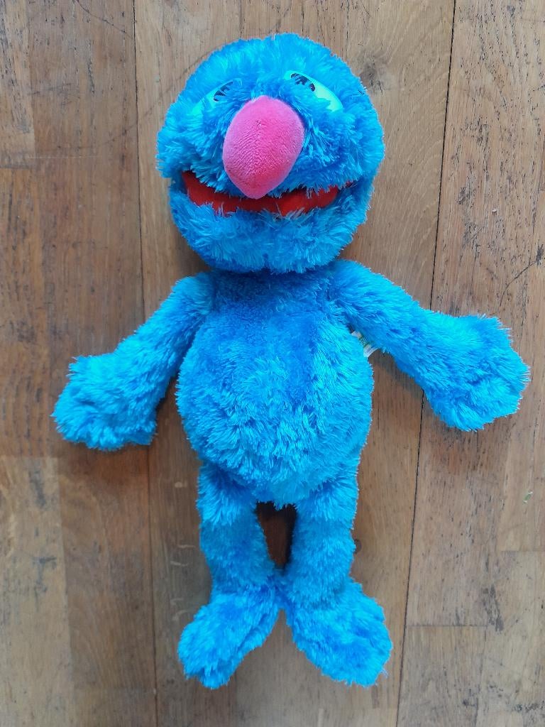 Grover knuffel - met officieel Sesamstraat label - 42cm, Ophalen of Verzenden, Gebruikt, Overige typen